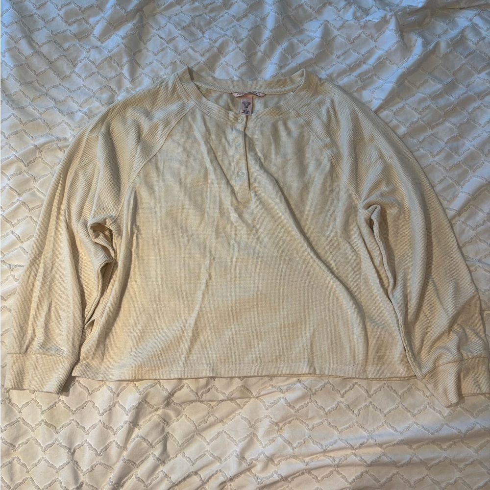 victoria’s secret waffle knit sweater top